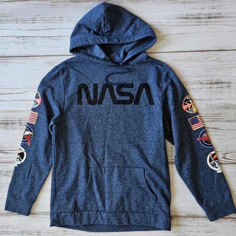 Aldrin Family Foundation Blue NASA Hoodie sz XL